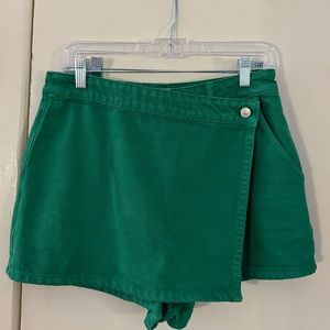 😇Cutest Green Denim Shorts/Skort